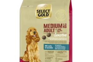 SELECT GOLD Sensitive Adulte Medium Saumon & pommes de terre 1 kg SELECT GOLD Sensitive Adulte Medium Saumon & pommes de terre 1 kg