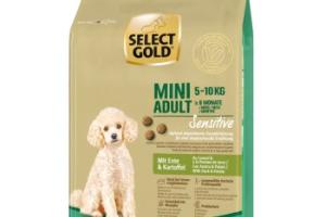 SELECT GOLD Sensitive aliments secs pour chien Mini Canard aux pommes de terre 1 kg SELECT GOLD Sensitive aliments secs pour chien Mini Canard aux pommes de terre 1 kg