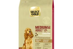 SELECT GOLD Sensitive Croquettes Chien Adulte Medium Agneau et riz 12 kg SELECT GOLD Sensitive Croquettes Chien Adulte Medium Agneau et riz 12 kg