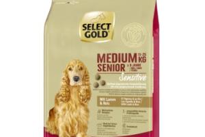 SELECT GOLD Sensitive Croquettes Chien Senior Medium Agneau et riz 4 kg