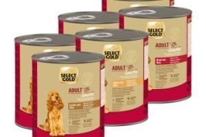 SELECT GOLD Sensitive Pack Mixte Boîtes de Nourriture Humide Chien Adulte 6 x 800 g Pack mix 1