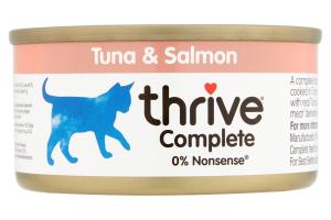 Thrive Complete pour chat 12 x 75 g Thon et saumon
