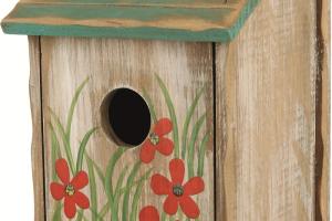 Nichoir en bois fleur