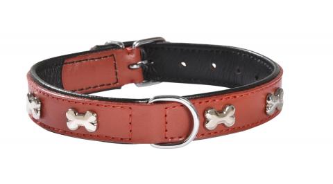 Bobby Collier Chien Cuir Extra Souple Rouge Bobby Collier Chien Cuir Extra Souple Rouge