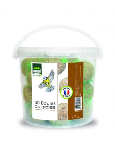 Seau 30 boules de graisse Seau 30 boules de graisse