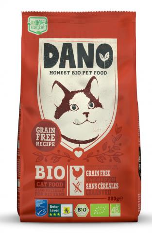 Dano Chat/Chaton Croquettes Bio Sans Céréales Poulet Dano Chat/Chaton Croquettes Bio Sans Céréales Poulet