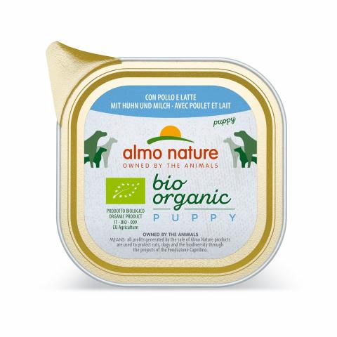 Almo Nature Chien Puppy Bio Organic Poulet et Lait - Barquette Almo Nature Chien Puppy Bio Organic Poulet et Lait - Barquette