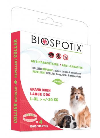 Biospotix Collier Répulsif Antiparasitaire Grand Chien Biospotix Collier Répulsif Antiparasitaire Grand Chien