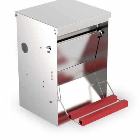 Duvo+ Mangeoire Poule Automatique Galvanisée Duvo+ Mangeoire Poule Automatique Galvanisée