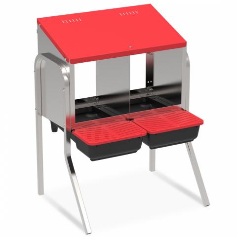 Duvo+ Nid de ponte haut galvanisé avec pieds Duvo+ Nid de ponte haut galvanisé avec pieds
