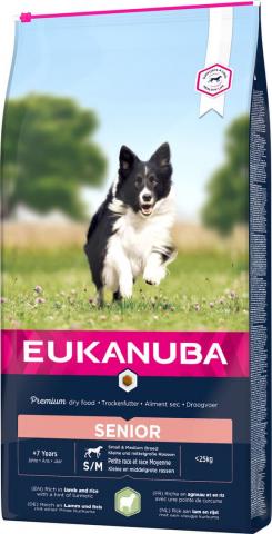 Eukanuba Chien Senior Petite/Moyenne Race Agneau & Riz Eukanuba Chien Senior Petite/Moyenne Race Agneau & Riz