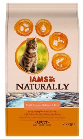 Iams Naturally Chat Adulte Saumon d'Atlantique Nord Iams Naturally Chat Adulte Saumon d'Atlantique Nord