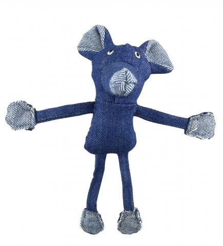 Peluche Souris jean avec herbe à chat