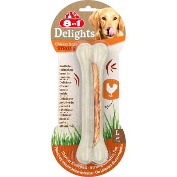 8in1 Os de mastication et entraînement de la mâchoire Delights Strong L 1 pcs