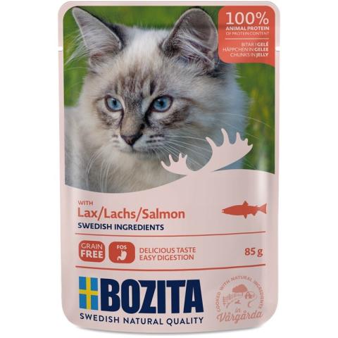 BOZITA Bouchées en gelée 12 x 85 g Saumon BOZITA Bouchées en gelée 12 x 85 g Saumon