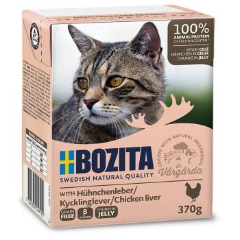 BOZITA Bouchées en gelée 6 x 370 g Foie de Poulet BOZITA Bouchées en gelée 6 x 370 g Foie de Poulet