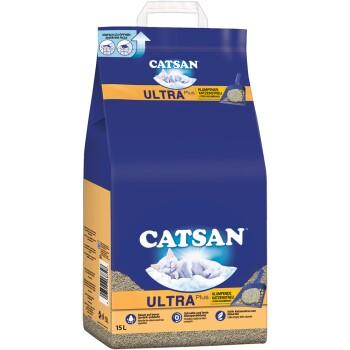 CATSAN Litière agglomérante Ultra plus 15 l CATSAN Litière agglomérante Ultra plus 15 l