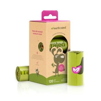 Earth Rated Sacs à crottes 315 pièces parfum lavande 120 pcs