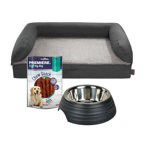 Ensemble Ortho Bed -Ortho Bed + Snack + gamelle Ensemble Ortho Bed -Ortho Bed + Snack + gamelle