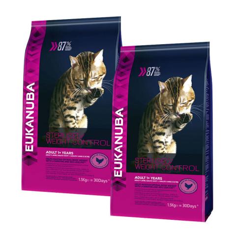 EUKANUBA Sterilised / Weight Control 2x3 kg