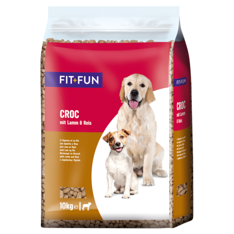 FIT+FUN nourriture sèche adulte 10 kg Agneau et riz FIT+FUN nourriture sèche adulte 10 kg Agneau et riz