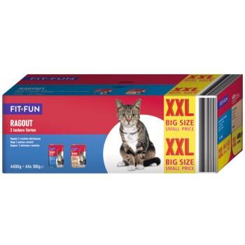 FIT+FUN Ragoût Multipack XXL 44 x 100 g Sélection de poisson FIT+FUN Ragoût Multipack XXL 44 x 100 g Sélection de poisson