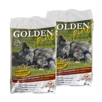 Golden Pine Litière en bois de pin pour chat 2x8 kg Golden Pine Litière en bois de pin pour chat 2x8 kg