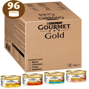GOURMET Gold LES TIMBALES : aliment humide Mix pour chats 96 x 85 g GOURMET Gold LES TIMBALES : aliment humide Mix pour chats 96 x 85 g