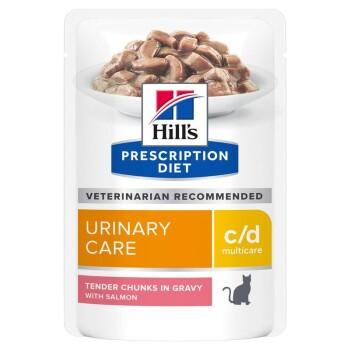 Hill's Prescription Diet c/d Multicare Urinary Care Chat Adulte Saumon 12x85 g Hill's Prescription Diet c/d Multicare Urinary Care Chat Adulte Saumon 12x85 g