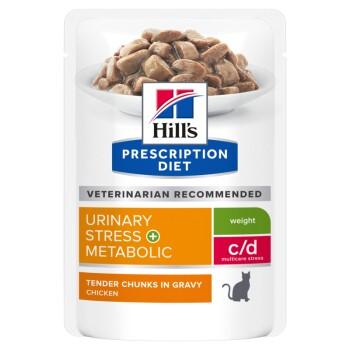 Hill's Prescription Diet c/d Urinary Stress + Metabolic au poulet 24x85 g Hill's Prescription Diet c/d Urinary Stress + Metabolic au poulet 24x85 g