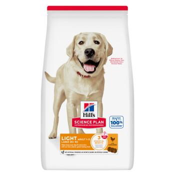 Hill's Science Plan croquettes pour chien, Light, Large Breed Adult, au poulet 14 kg Hill's Science Plan croquettes pour chien, Light, Large Breed Adult, au poulet 14 kg