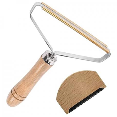 Kit de Rasoir Anti bouloche, Manuel Anti Poil Anti-Peluche Rasoir, Portable Brosse Rasoir, Peigne en Laine, Lint Remover avec Manche en Bois pour la Laine et Divers Tissus Kit de Rasoir Anti bouloche, Manuel Anti Poil Anti-Peluche Rasoir, Portable Brosse Rasoir, Peigne en Laine, Lint Remover avec Manche en Bois pour la Laine et Divers Tissus