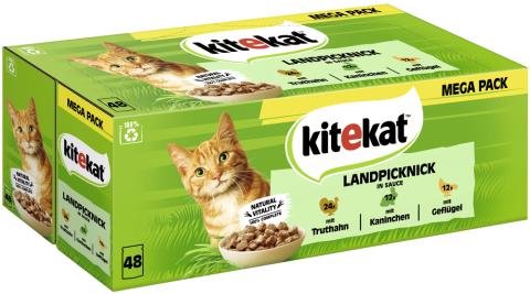 Kitekat Multipack Pique-nique à la campagne en sauce 48x85 g