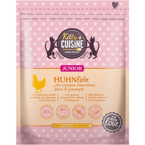 Kitty's Cuisine Junior Chicken Love - Avec de délicieux poulet, épinards et grenade 300 g