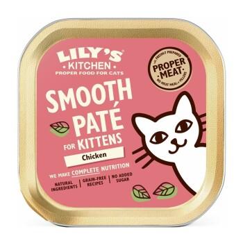 LILY'S KITCHEN Nourriture humide chaton Smooth Patè Poulet 19x85 g LILY'S KITCHEN Nourriture humide chaton Smooth Patè Poulet 19x85 g