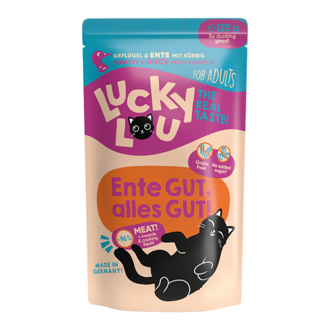 Lucky Lou Adult 16 x 125 g Canard et volaille Lucky Lou Adult 16 x 125 g Canard et volaille