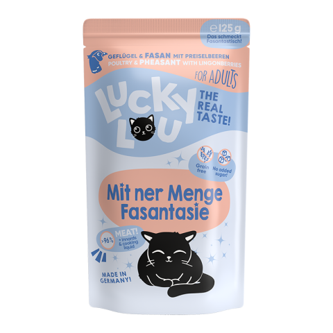 Lucky Lou Adult 16 x 125 g Volaille et faisan Lucky Lou Adult 16 x 125 g Volaille et faisan