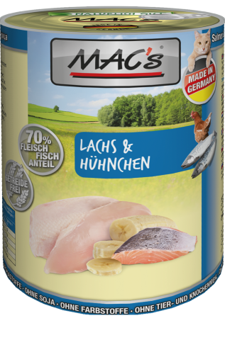 MAC's Cat 6x1400 g Saumon et poulet