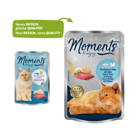 MOMENTS Adult Thon & poulet au fromage 48x70 g