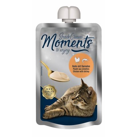 MOMENTS Snack Cream 7 x 90 g poulet et crevettes MOMENTS Snack Cream 7 x 90 g poulet et crevettes