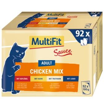 MultiFit Adult Chicken Mix Multipack XXL 92 x 100 g MultiFit Adult Chicken Mix Multipack XXL 92 x 100 g
