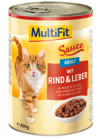 MultiFit Adult Sauce Bœuf et foie 6x400 g MultiFit Adult Sauce Bœuf et foie 6x400 g
