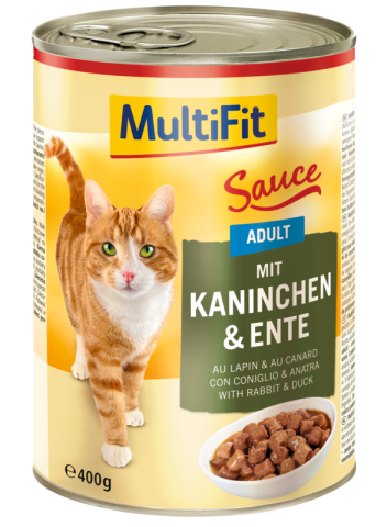 MultiFit Adult Sauce Lapin et canard 6x400 g