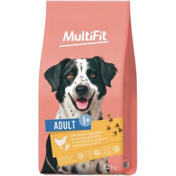 MultiFit Croquettes pour chien adulte, au volaille & carotte 12 kg MultiFit Croquettes pour chien adulte, au volaille & carotte 12 kg