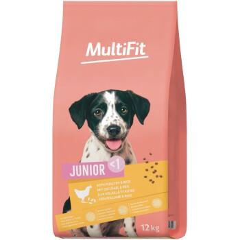 MultiFit Croquettes Chien Junior, avec Volaille & Riz 12 kg MultiFit Croquettes Chien Junior, avec Volaille & Riz 12 kg