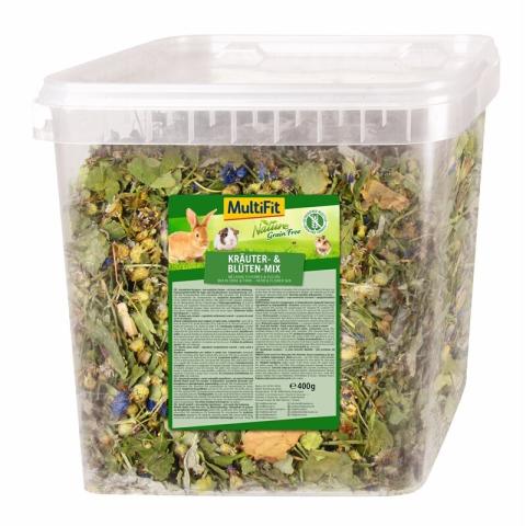 MultiFit Mélange sans céréales seau 400 g Mélange d’herbes et de fleurs MultiFit Mélange sans céréales seau 400 g Mélange d’herbes et de fleurs