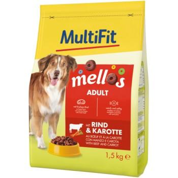 MultiFit Mellos nourriture sèche pour chien adulte au bœuf et aux carottes 1,5 kg MultiFit Mellos nourriture sèche pour chien adulte au bœuf et aux carottes 1,5 kg