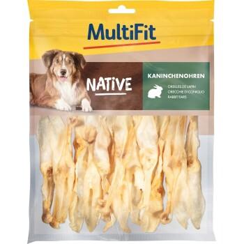 MultiFit oreilles de lapin naturelles 100 g MultiFit oreilles de lapin naturelles 100 g