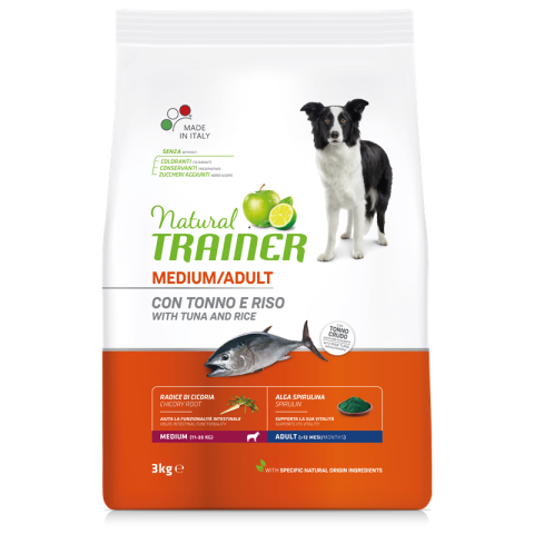 Natural Trainer Adult Medium au thon 3 kg Natural Trainer Adult Medium au thon 3 kg