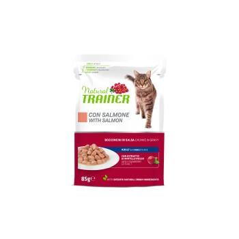 Natural Trainer Sac pour chats adultes 12 x 85 g Saumon Natural Trainer Sac pour chats adultes 12 x 85 g Saumon